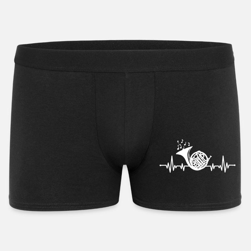 Waldhorn - Männer Boxer Shorts - Schwarz