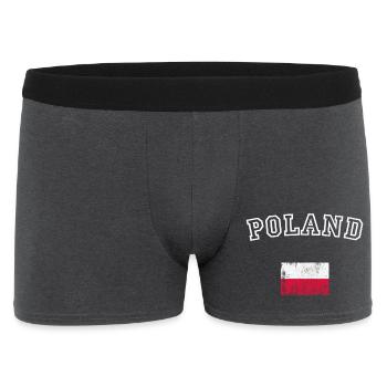 Conception du drapeau de l’arche de la Pologne - Boxer Homme - charbon - Devant