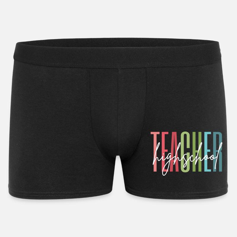 Highschool Lehrer Schule Geschenk - Männer Boxer Shorts - Schwarz