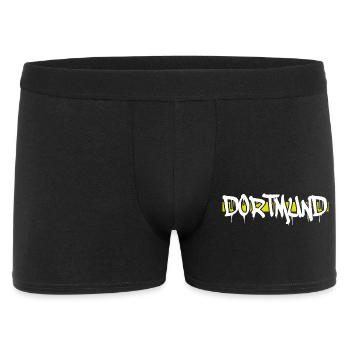 Dortmund - Männer Boxer Shorts - Schwarz - Vorne