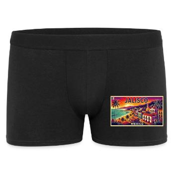 Design de palmier de plage Jalisco Mexico - Boxer Homme - noir - Devant