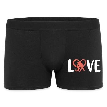 Eishockey Hockeyspielerin - Männer Boxer Shorts - Schwarz - Vorne