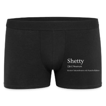 Shetlandponys - die kleinen Satansbraten - Männer Boxer Shorts - Schwarz - Vorne