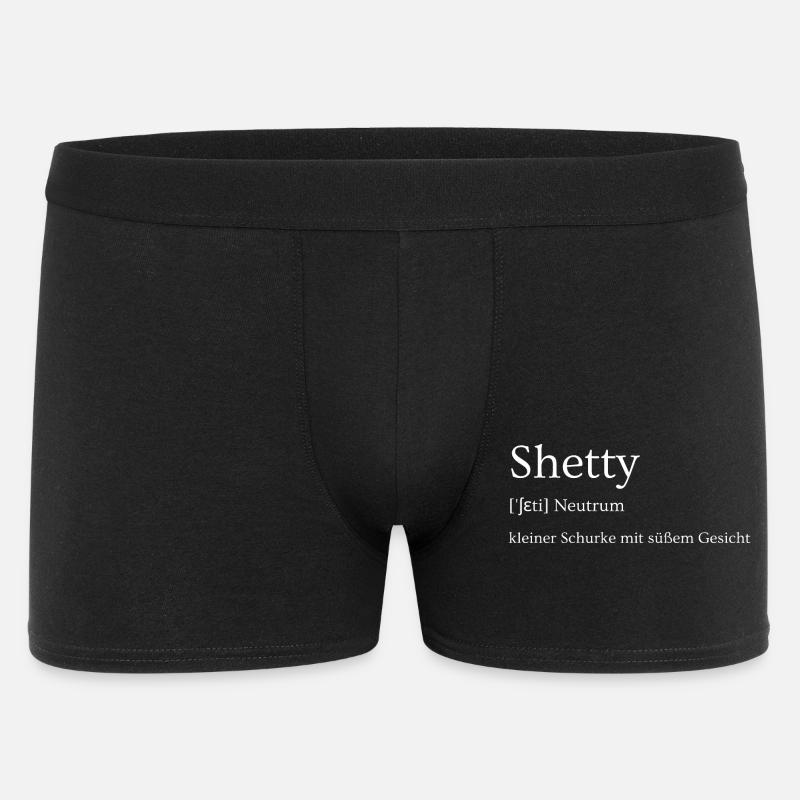 Shetty Shetlandpony Schurke mit süßem Gesicht - Männer Boxer Shorts - Schwarz