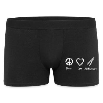 I love architecture - Men's Boxer Shorts - black - Front
