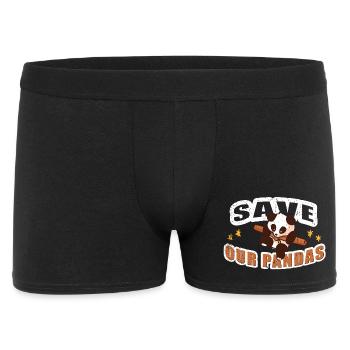 Save our Pandas - Men's Boxer Shorts - black - Front