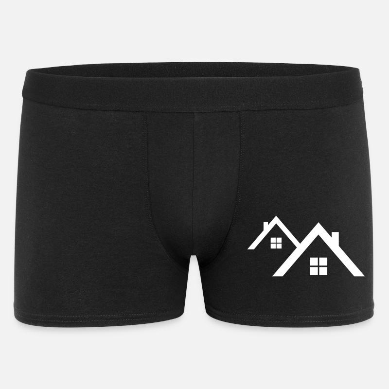 Dach - Männer Boxer Shorts - Schwarz