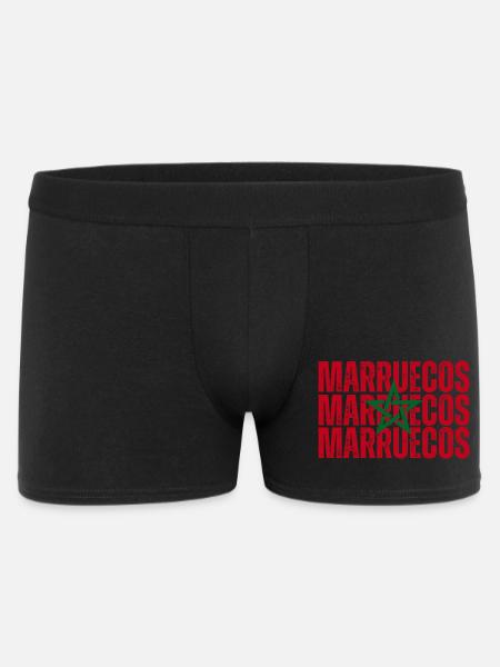 Drapeau du Maroc, fierté marocaine - Boxer Homme - noir
