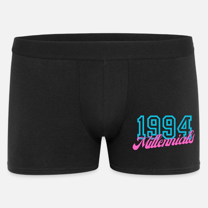 1994 Millennials Retro Datum Design - Männer Boxer Shorts - Schwarz