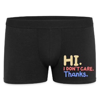 Sarkasmus Lustiger Spruch - Männer Boxer Shorts - Schwarz - Vorne