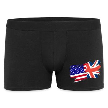American Brithish Root - Men's Boxer Shorts - black - Front