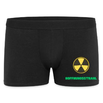 Hoffnungsstrahl - Männer Boxer Shorts - Schwarz - Vorne