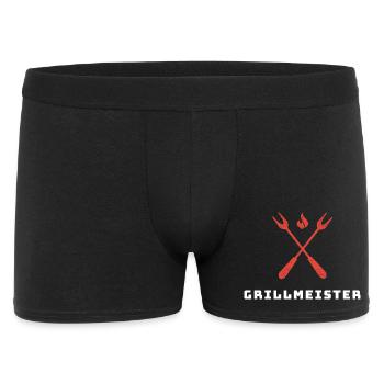 Grillmeister - Männer Boxer Shorts - Schwarz - Vorne