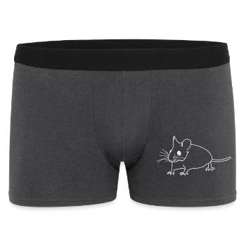 Lineart de souris - Boxer Homme - charbon - Devant