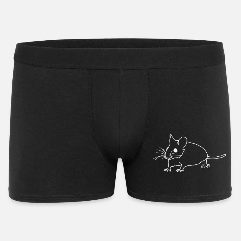 Lineart de souris - Boxer Homme - noir