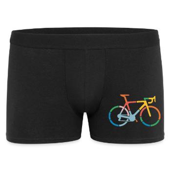 Colorful Bicycle Line Art Design - Men's Boxer Shorts - black - Front