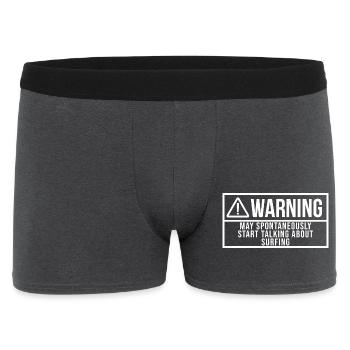 Surfen - Männer Boxer Shorts - Anthrazit - Vorne