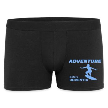 SURF ADVENTURE - Männer Boxer Shorts - Schwarz - Vorne