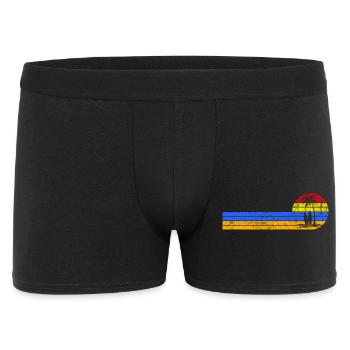 Vintage beach sunset - Men's Boxer Shorts - black - Front