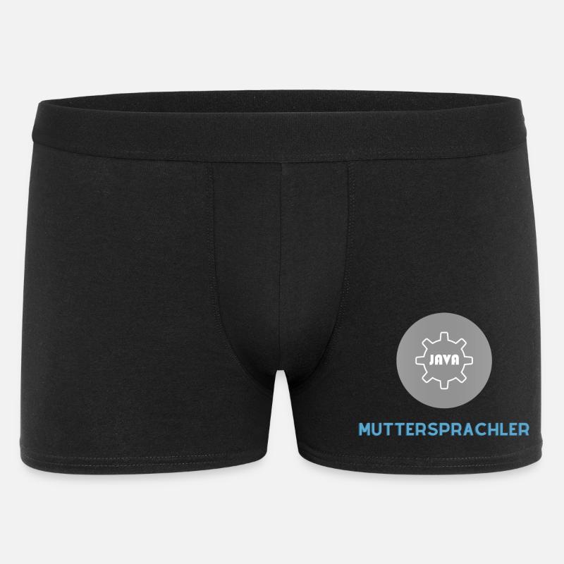 Muttersprachler: JavaScript Edition - Männer Boxer Shorts - Schwarz