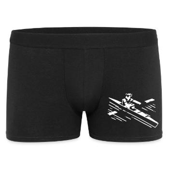 Aviron style dessin animé - Boxer Homme - noir - Devant