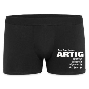 ARTIG - Männer Boxer Shorts - Schwarz - Vorne