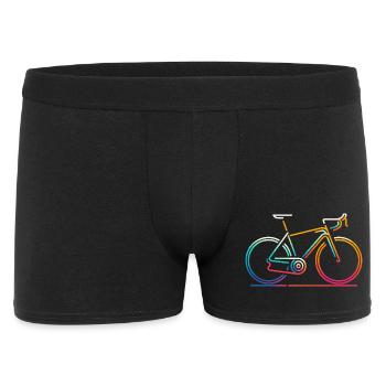Vibrant Cycling Line Art - Men's Boxer Shorts - black - Front