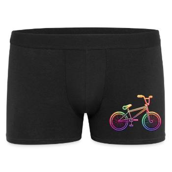 Neon Rainbow BMX Bike - Men's Boxer Shorts - black - Front