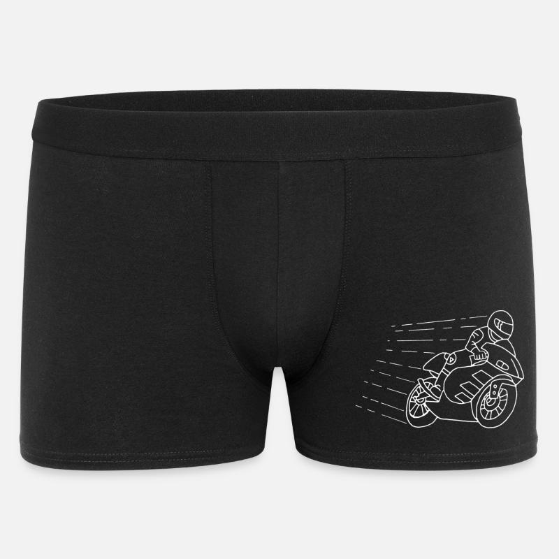 Das Gespenst des Bikers - Männer Boxer Shorts - Schwarz