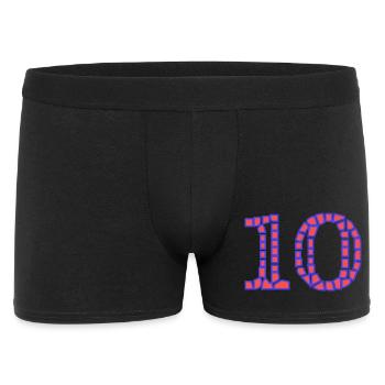 10. 10 YEARS. 10th ANNIVERSARY. 10 YEAR ANNIVERSARY. - Men's Boxer Shorts - black - Front