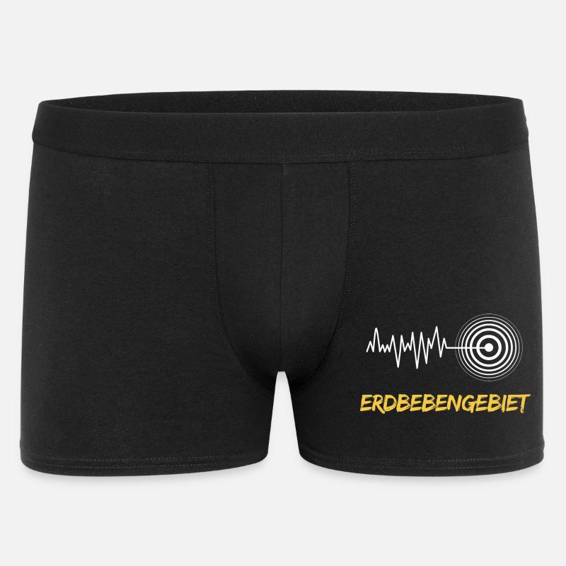 Erdbebengebiet Bewusstsein - Männer Boxer Shorts - Schwarz