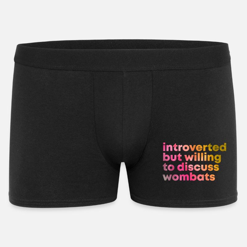 Wombat - Männer Boxer Shorts - Schwarz