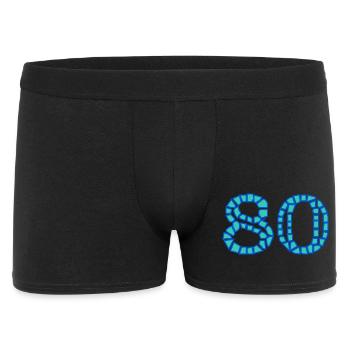 80. 80 YEARS. 80th ANNIVERSARY. 80 YEARS ANNIVERSARY. - Men's Boxer Shorts - black - Front