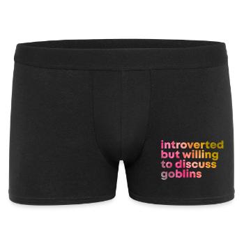 lutin - Boxer Homme - noir - Devant