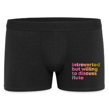 flûte - Boxer Homme - noir - Devant