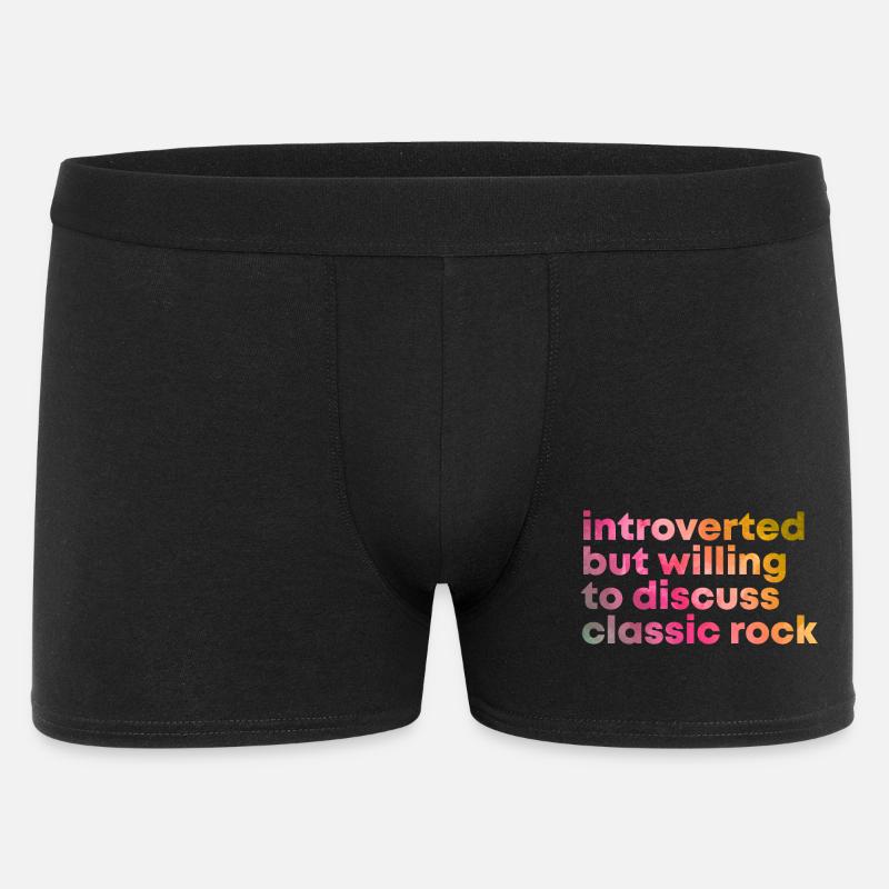 Klassischer Rock - Männer Boxer Shorts - Schwarz