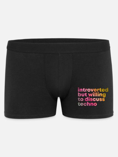 Techno - Männer Boxer Shorts - Schwarz