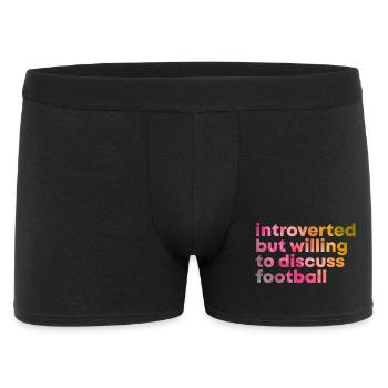 Fußball Fußball Fußball - Männer Boxer Shorts - Schwarz - Vorne