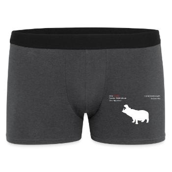 Hippopotame - Boxer Homme - charbon - Devant