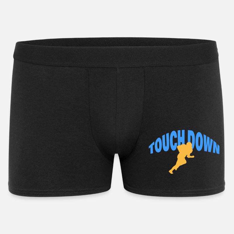 TOUCH DOWN - Männer Boxer Shorts - Schwarz