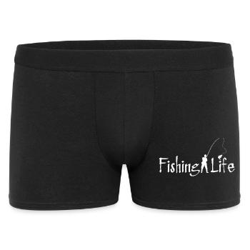 Fishing Life Logo Tee - Men's Boxer Shorts - black - Front