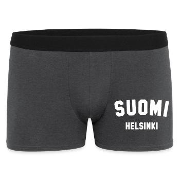 HELSINKI Suomi Finnland - Männer Boxer Shorts - Anthrazit - Vorne