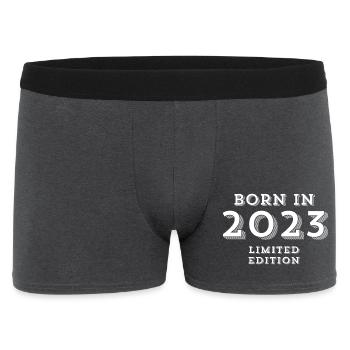 2023, année de naissance, 1 an - Boxer Homme - charbon - Devant