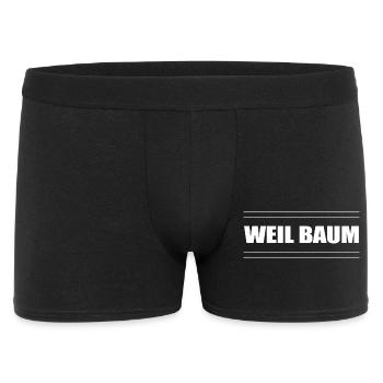 Mot d’argot pour les jeunes parce qu’arbre - Boxer Homme - noir - Devant