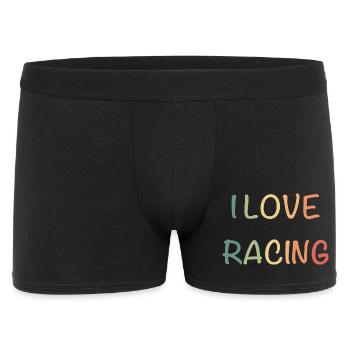 J’adore la course : Lettrage pastel à la main - Boxer Homme - noir - Devant