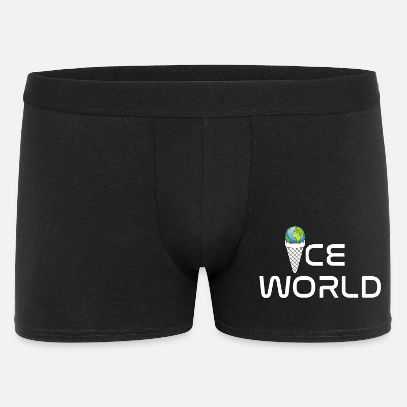 Eiswelt - Männer Boxer Shorts - Schwarz