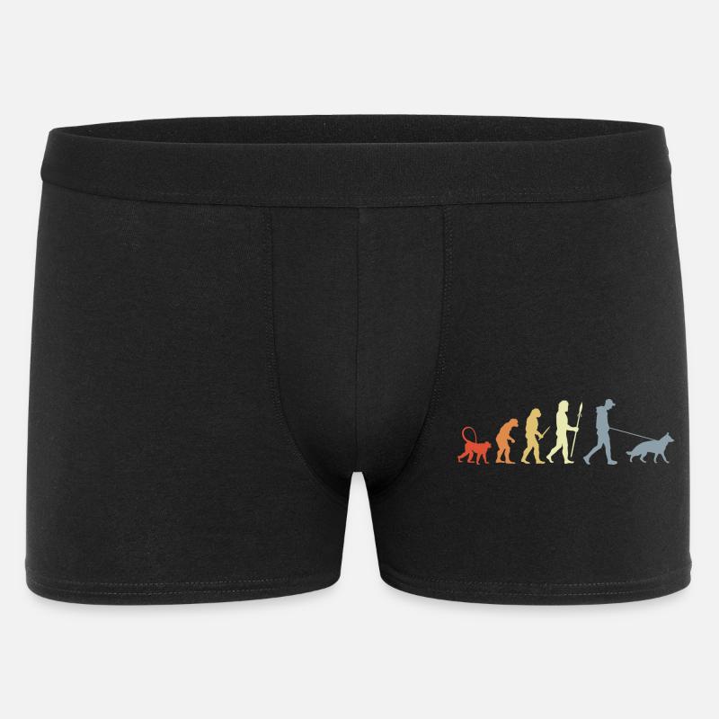 German Shepherd Owner Evolution - Men's Boxer Shorts - black