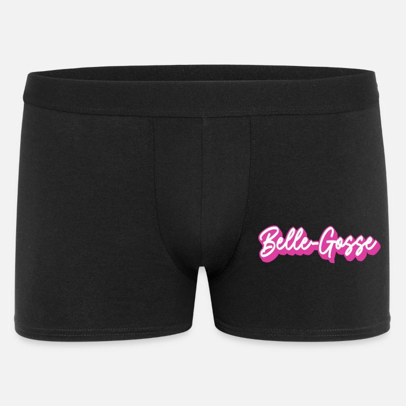 Belle Gosse Script Rose - Boxer Homme - noir