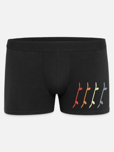 Skateboards Retro Look - Männer Boxer Shorts - Schwarz