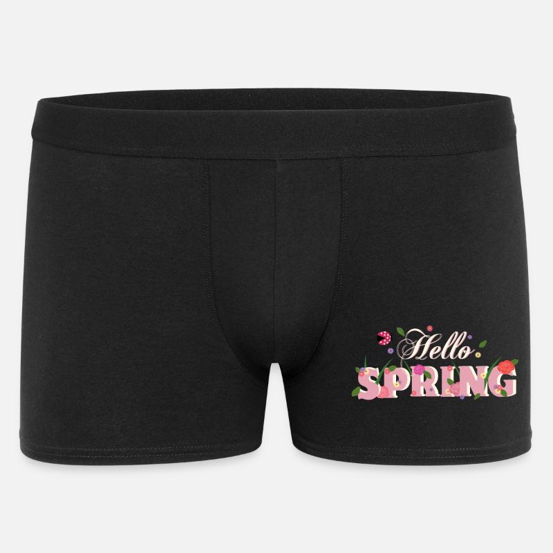 hello spring - Men's Boxer Shorts - black